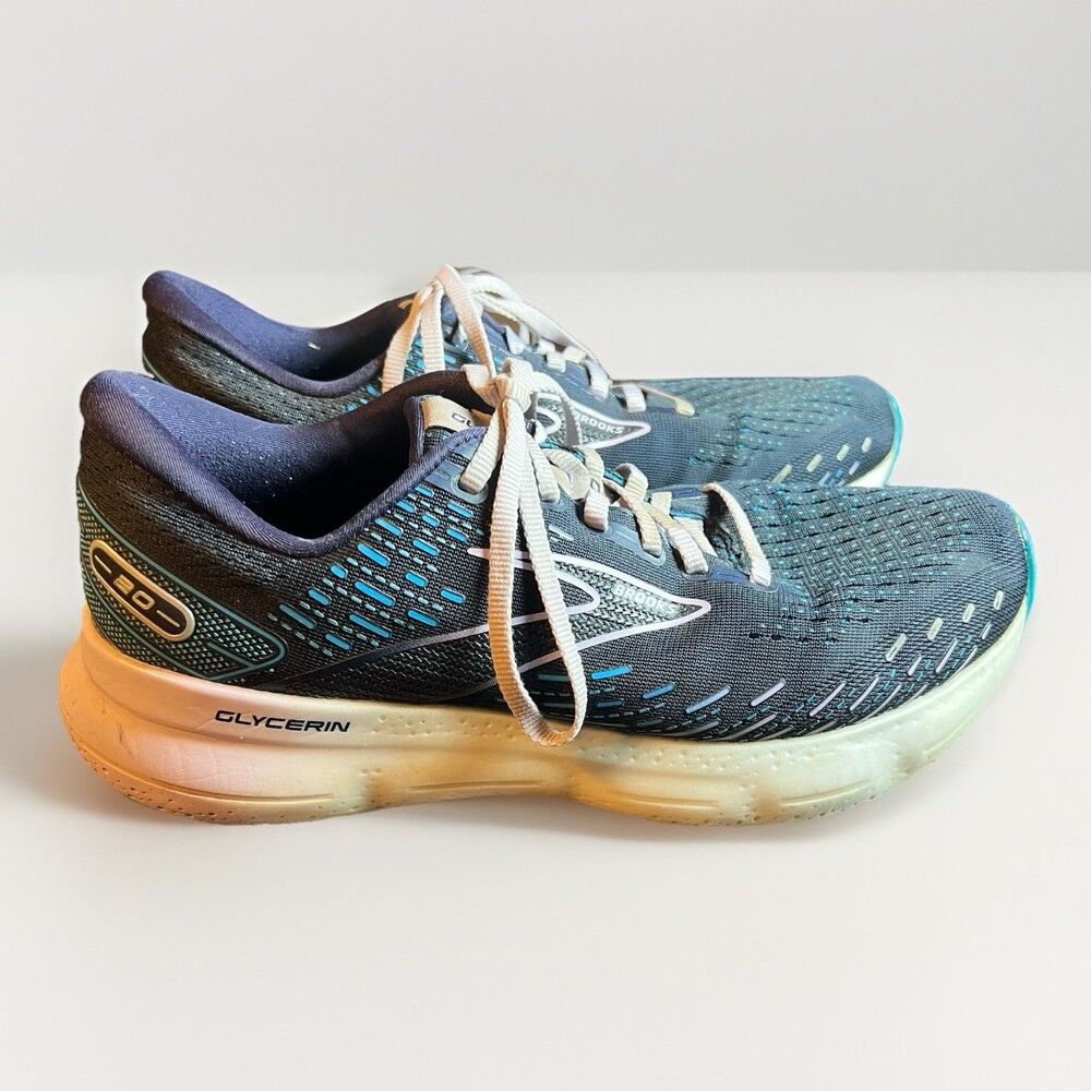Brooks Glycerin GTS‎ 20 Peacoat Pastel Lilac Med (B) Size 10.5